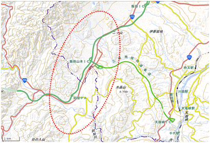 山本地区周辺 位置図