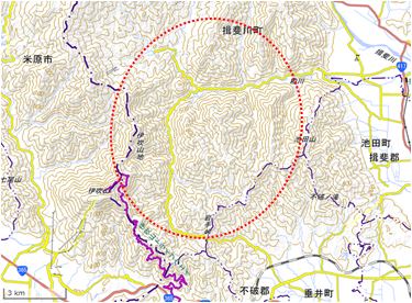 春日地区 位置図