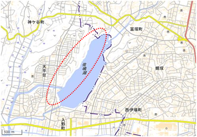 佐鳴湖里山保全地区 位置図