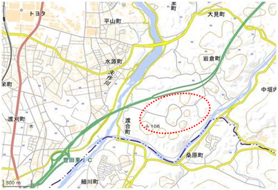 トヨタの森 位置図