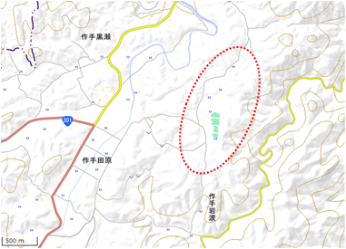 湿原の里・長ノ山 位置図