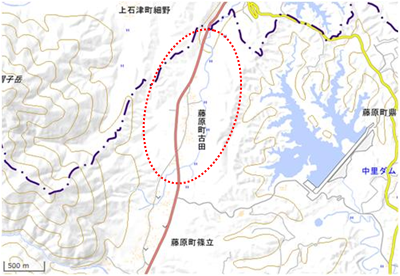 古田地区 位置図