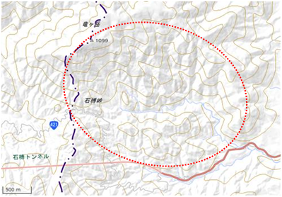 竜の森林 位置図