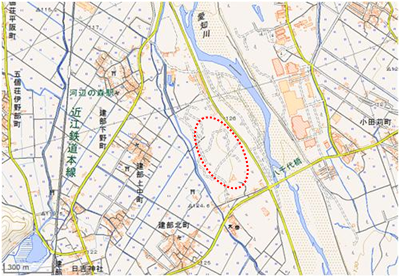 河辺いきものの森 位置図