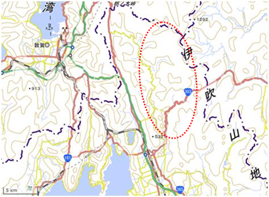 丹生地区 位置図