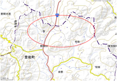 牧・寺田の里山 位置図