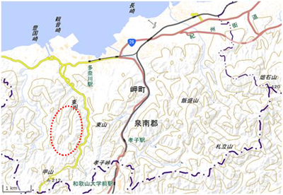 多奈川地区 位置図