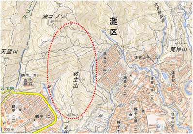 渦が森 位置図