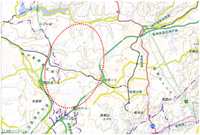 藍那地区 位置図