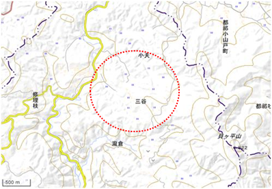 山野草の里 位置図