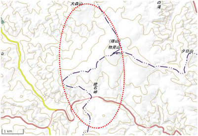 種山ヶ原 位置図