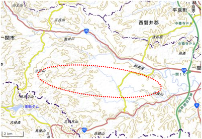 久保川イーハトーブ世界 位置図