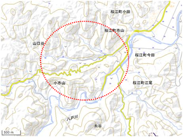 市山地区 位置図