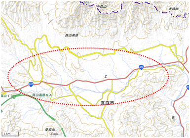 蒜山高原 位置図