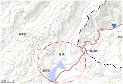 恩原高原 位置図