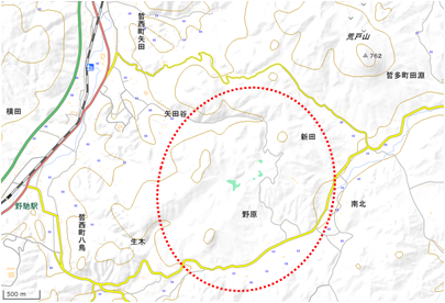 鯉が窪湿原周辺 位置図