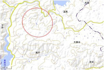 米川東部地区 位置図