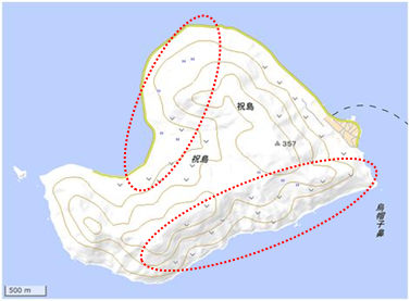 祝島・石垣の棚田 位置図