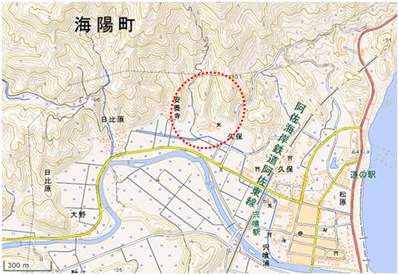 北田地区 位置図