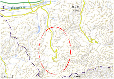 上林の里山 位置図