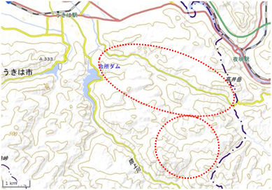 小塩地区 位置図