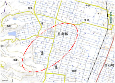 湯崎 位置図