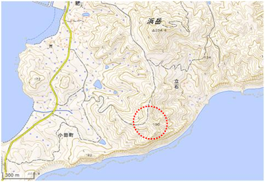 上段の野 位置図