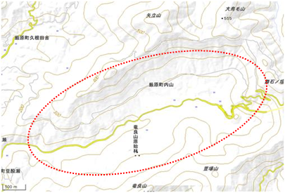 内山地区 位置図