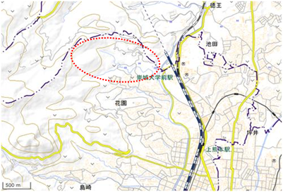 柿原迫谷の里 位置図
