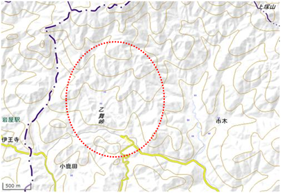 皿山・池ノ鶴 位置図