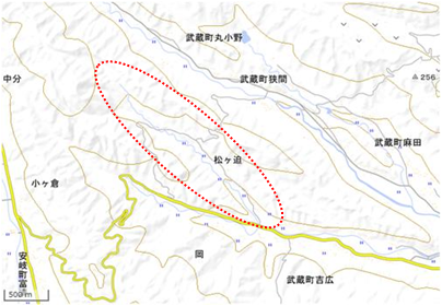 松ヶ迫 位置図