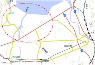 出水・高尾野 位置図