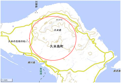 だるま山周辺 位置図