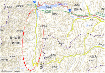 大井沢地区 位置図