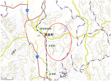 関口・流地区 位置図