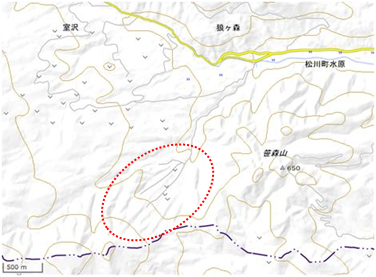 クマガイソウの里 位置図