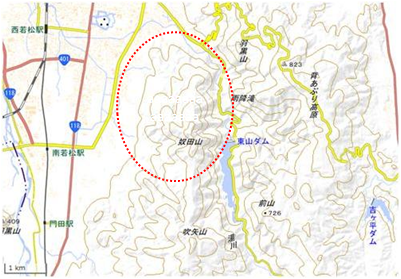 青木山 位置図