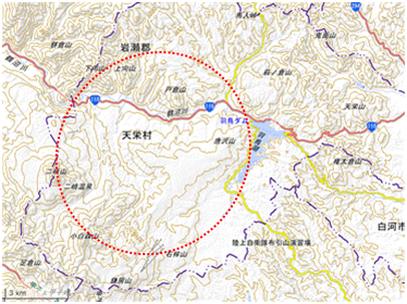 湯本地区 位置図