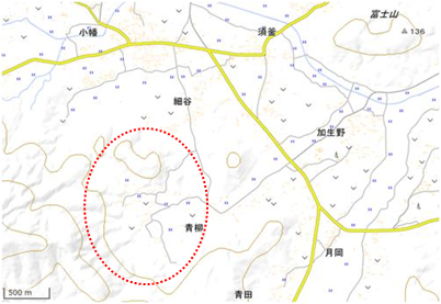 八郷地区 位置図