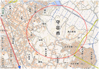 天神の森周辺域 位置図