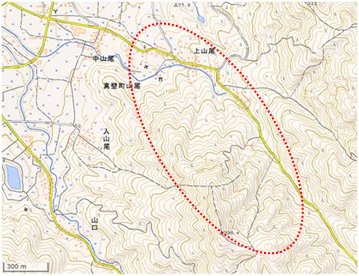 富士権現山山麓 位置図