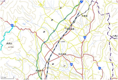 那須野ヶ原 位置図