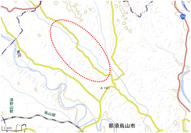 下川井地区 位置図