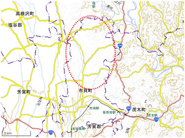 サシバの里 位置図