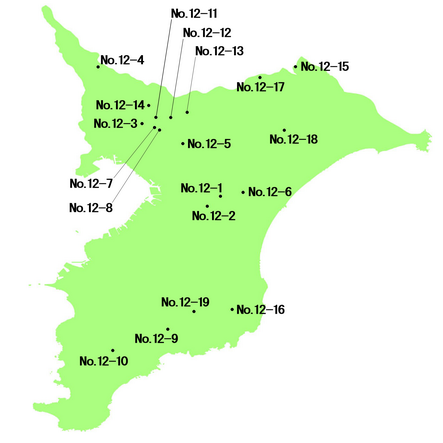 千葉県 選定地分布図