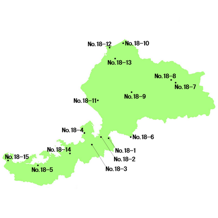 福井県 選定地分布図