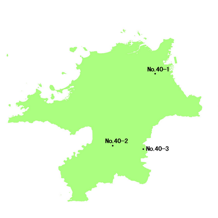福岡県 選定地分布図