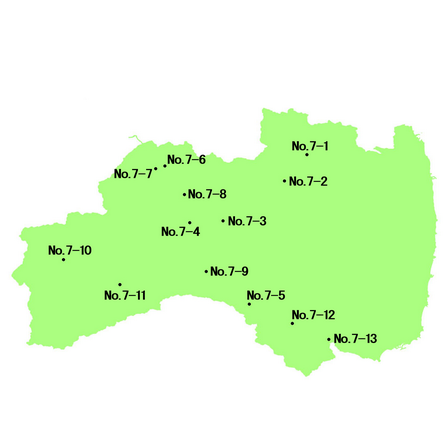 福島 選定地分布図