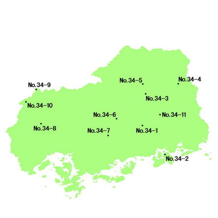 広島県 選定地分布図