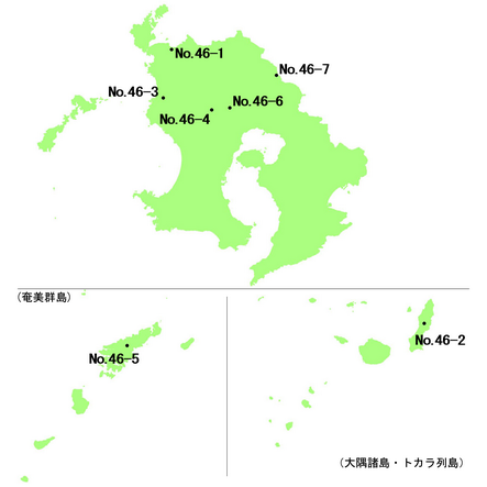 鹿児島県 選定地分布図